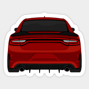 DODGE CHARGER DARK-RED Sticker